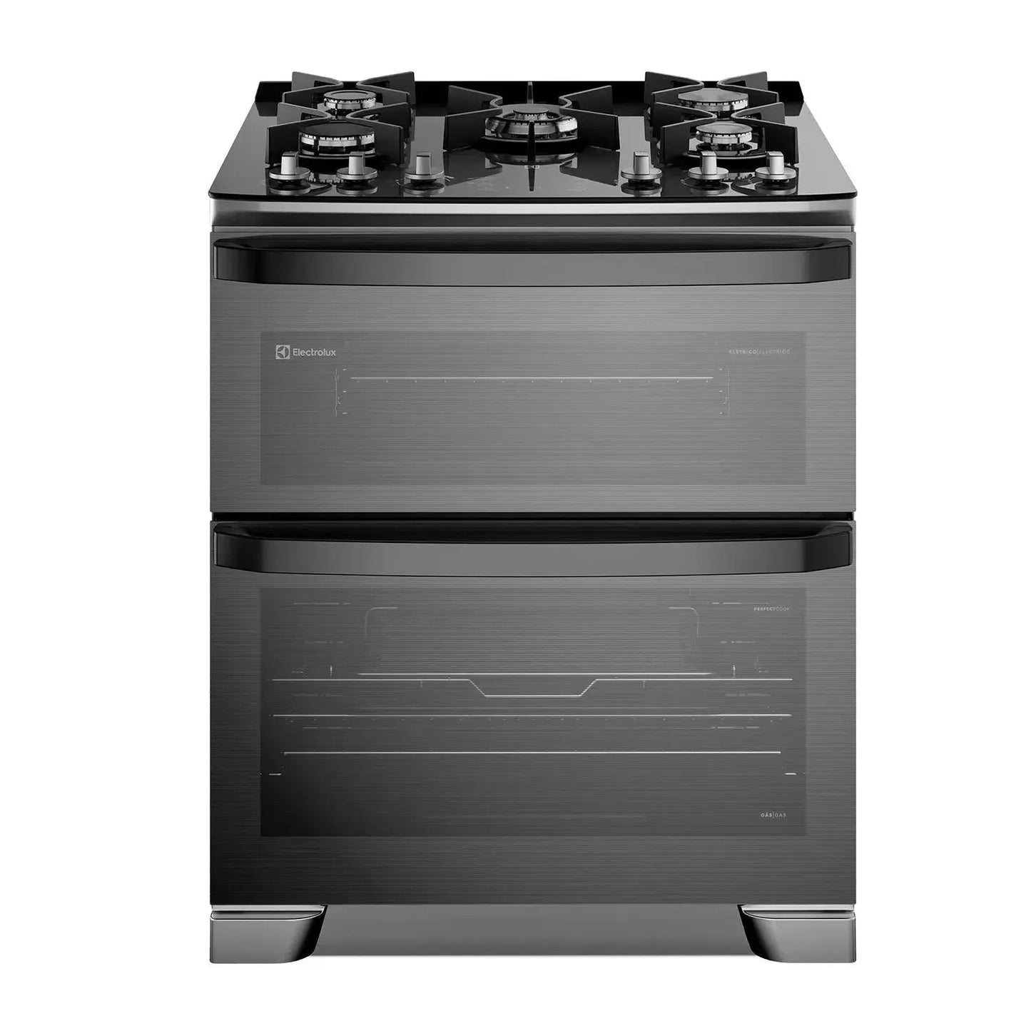 Cocina a Gas 5 Platos Doble Horno Parrillas Hierro Fundido y AirFry F5EAD-Cocinas a Gas