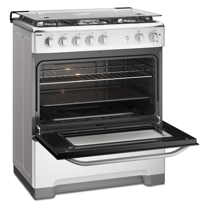 Cocina a Gas 5 Platos VaporBake Triple Llama F 5500 T Fensa5#Acero