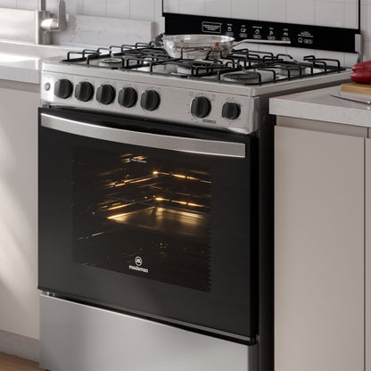Cocina a Gas 5 Platos Horno Vapor y Triple Llama FM5SSC Mademsa-Cocinas a Gas