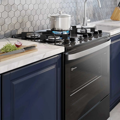 Cocina a Gas 5 Platos Parrillas Hierro Fundido F5EPB-Cocinas a Gas
