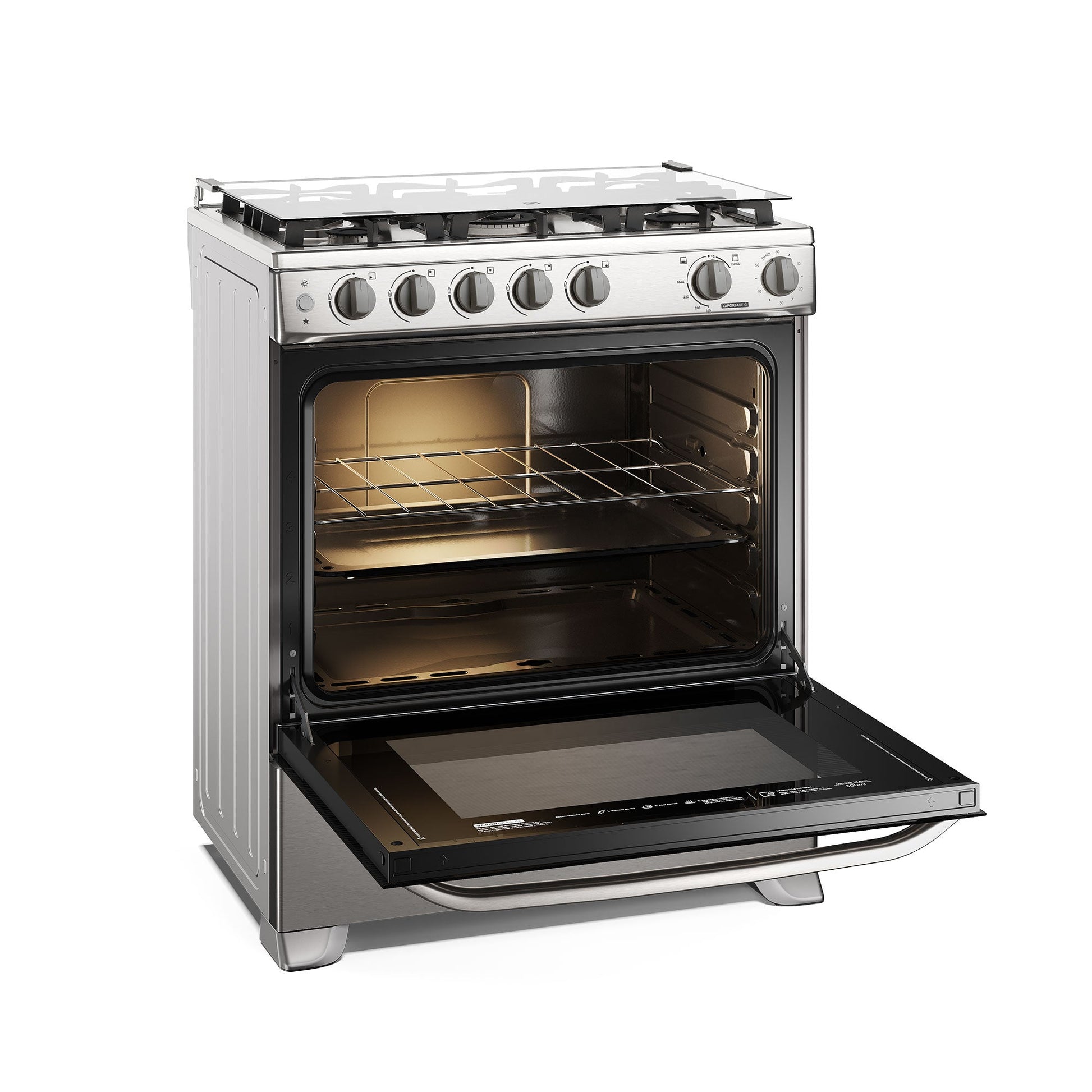 Cocina a Gas 5 Platos VaporBake, Triple Llama y Grill FE5SXC Electrolux-Cocinas a Gas