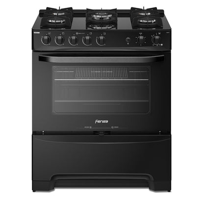 Cocina a Gas 5 Platos VaporBake F 6000 T Fensa2#Negro