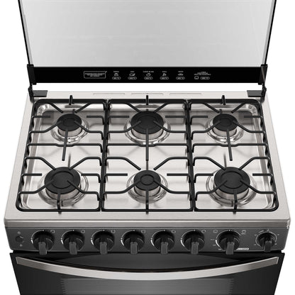 Cocina a Gas 6 Platos Horno Vapor y Parrilla Pletina FM6SPC Mademsa-Cocinas a Gas