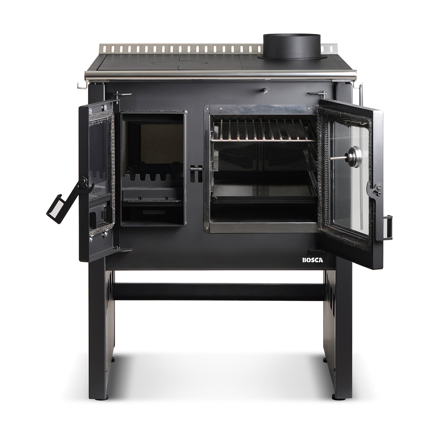 Cocina A Leña Ares 70 Charcoal Bosca5#Negro