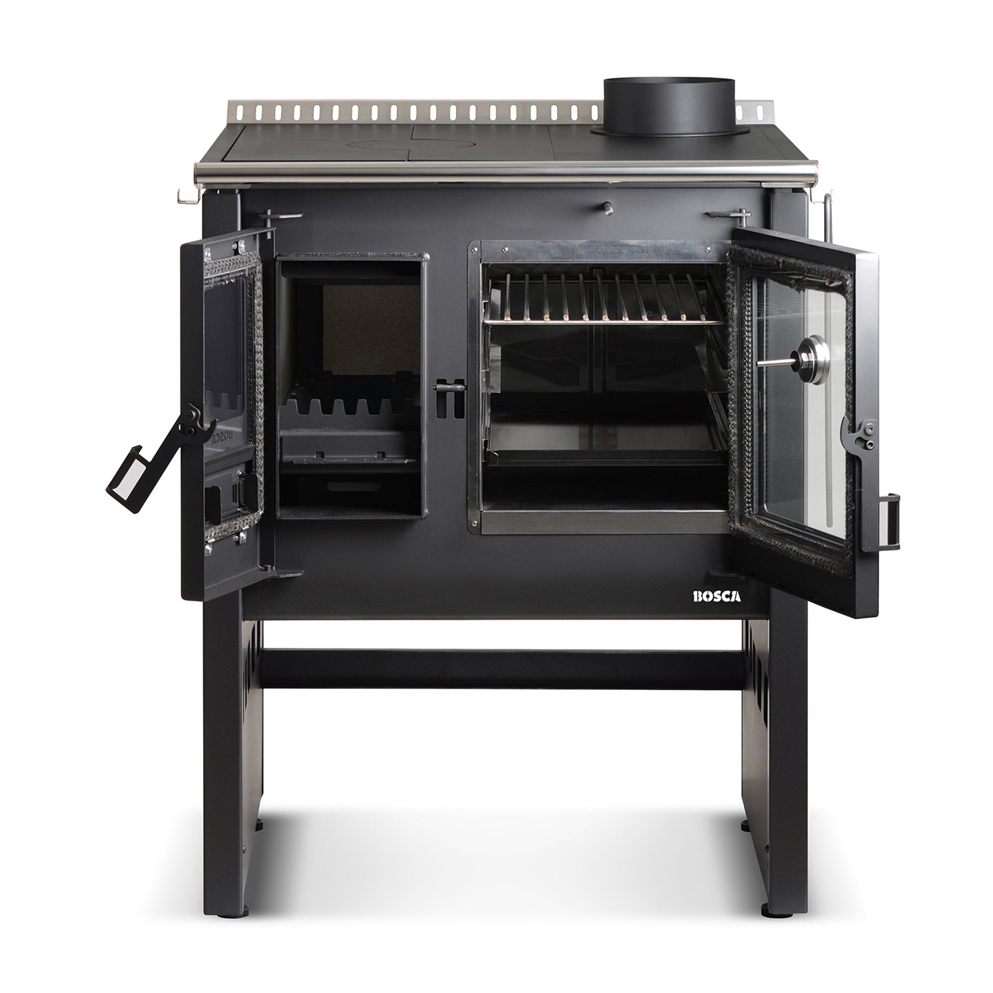 Cocina A Leña Ares 70 Charcoal Bosca5#Negro