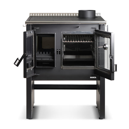 Cocina A Leña Ares 70 Charcoal Bosca5#Negro