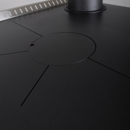 Cocina A Leña Ares 70 Charcoal Bosca7#Negro