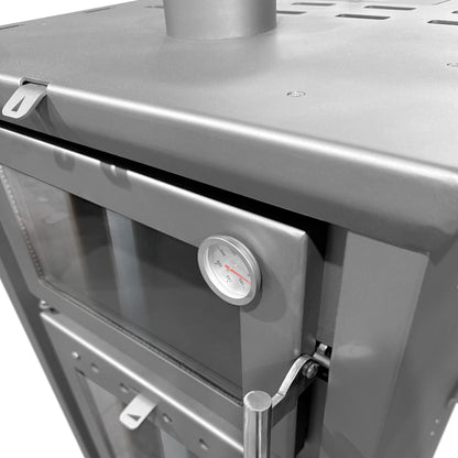 Cocina Policombustible Leña o Pellet Puyehue L-Cocinas a Leña