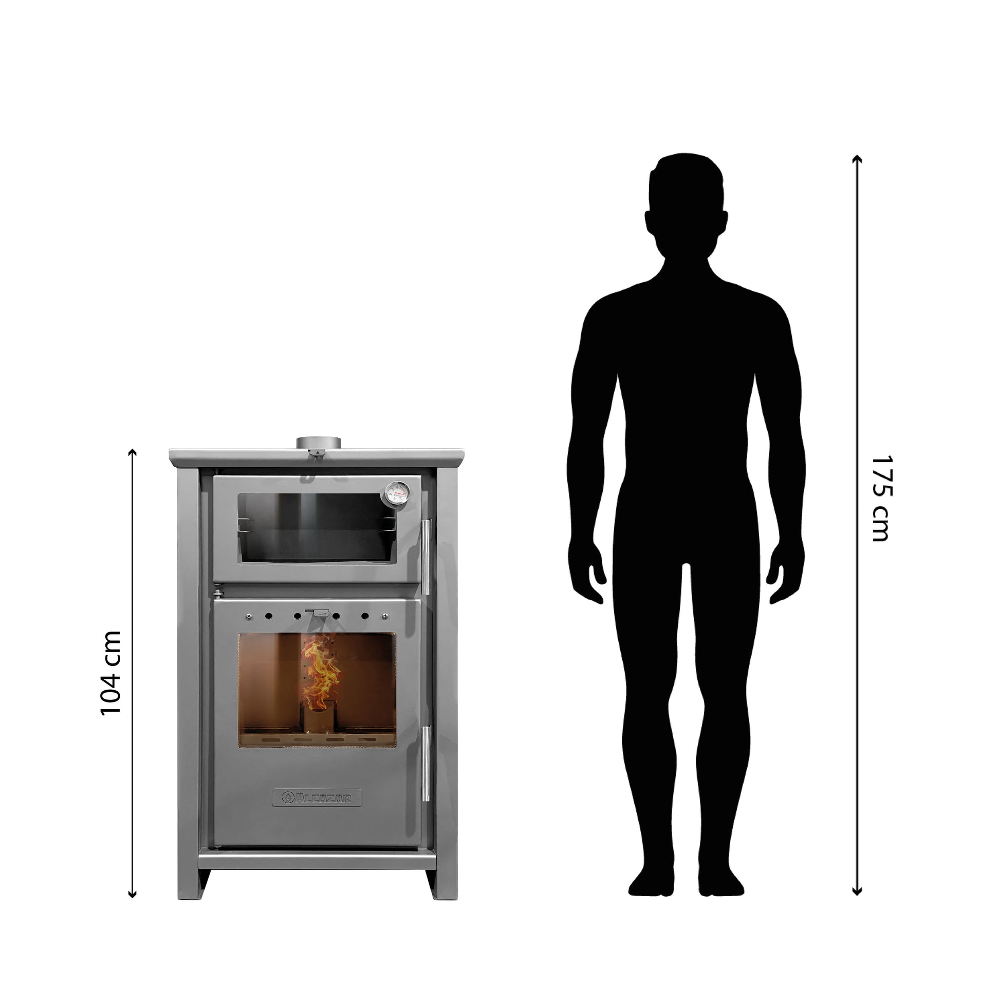 Cocina Policombustible Leña o Pellet Puyehue L-Cocinas a Leña