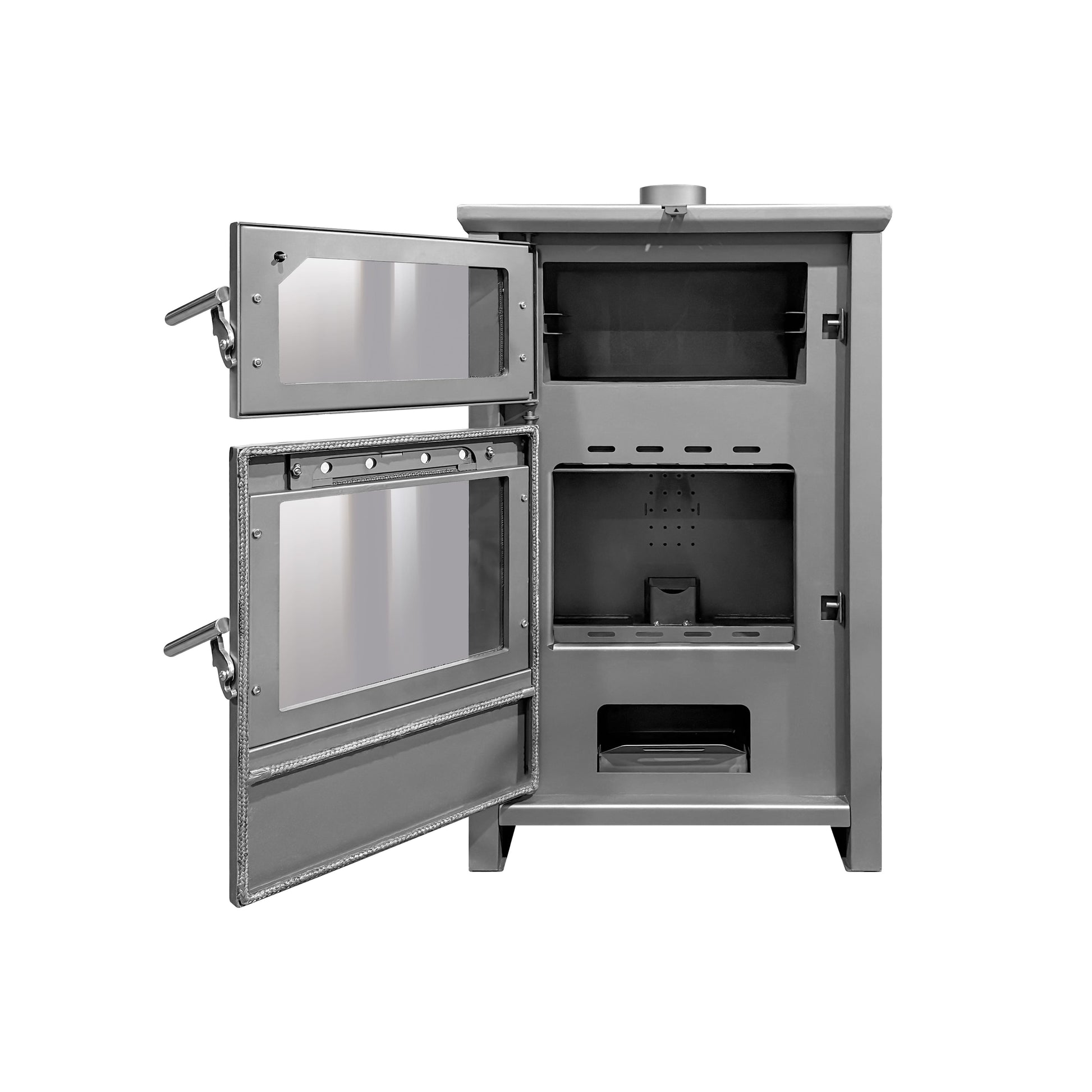 Cocina Policombustible Leña o Pellet Puyehue L-Cocinas a Leña