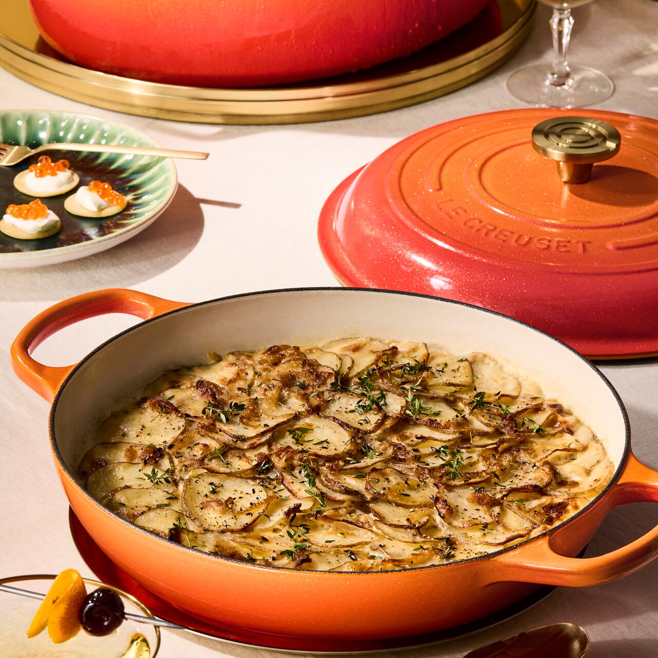 Cocotte Baja 30cm Flamme Doree Le Creuset1#Naranja