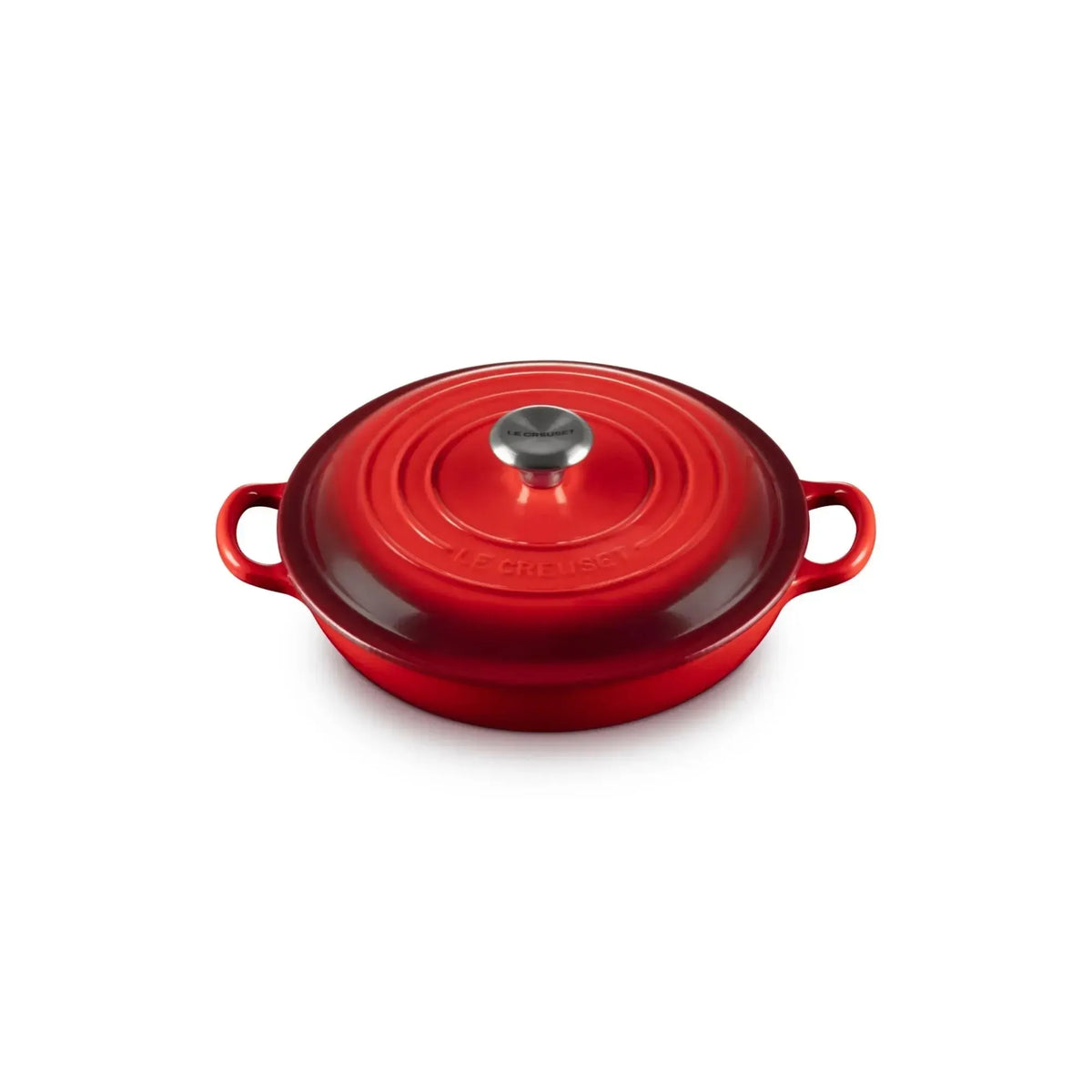 Cocotte Baja Signature 22 cm Cereza Le Creuset-Ollas
