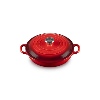 Cocotte Baja Signature 22 cm Cereza Le Creuset-Ollas