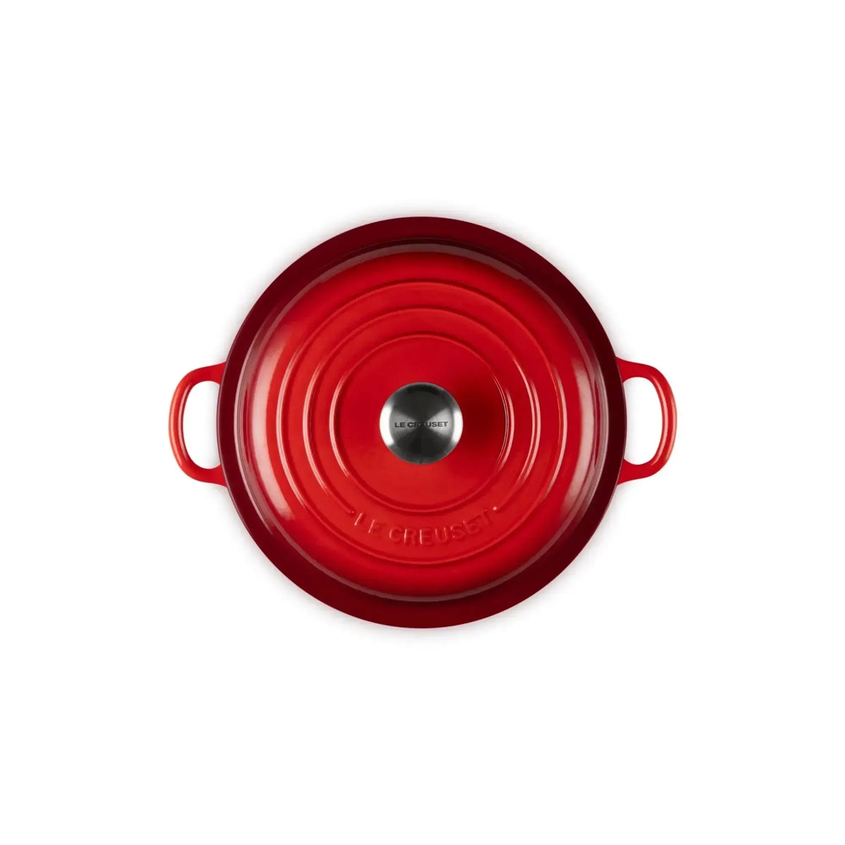 Cocotte Baja Signature 22 cm Cereza Le Creuset-Ollas