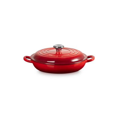 Cocotte Baja Signature 22 cm Cereza Le Creuset-Ollas