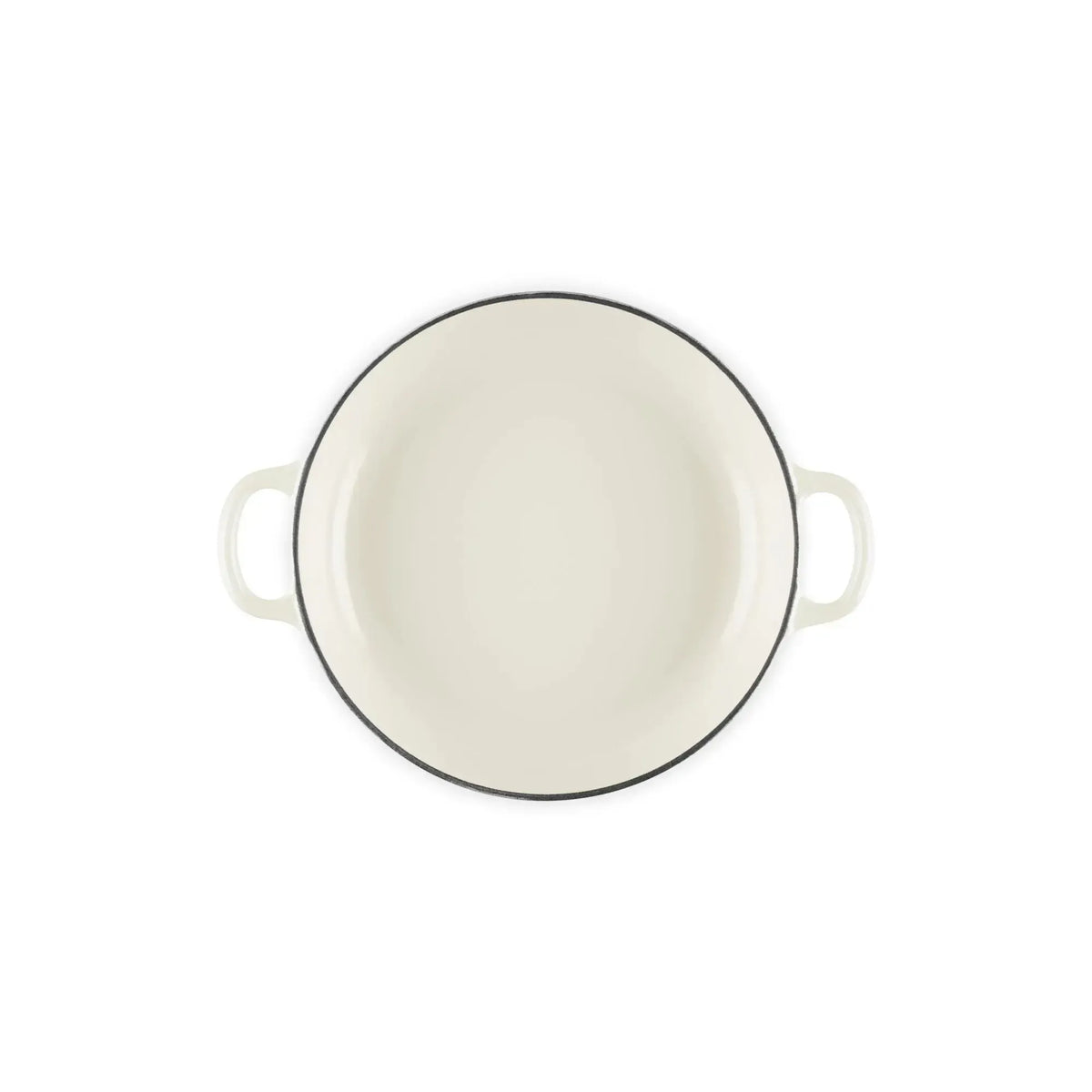Cocotte Baja Signature 22 cm Meringue Le Creuset-Ollas
