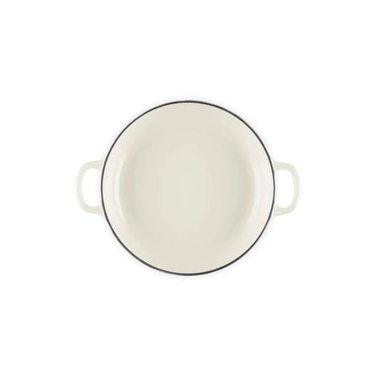 Cocotte Baja Signature 22 cm Meringue Le Creuset-Ollas