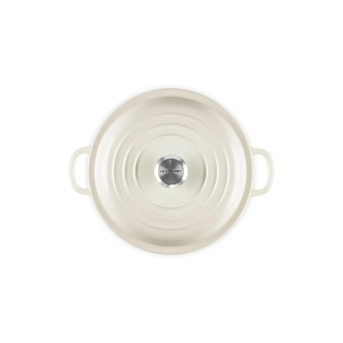Cocotte Baja Signature 22 cm Meringue Le Creuset-Ollas