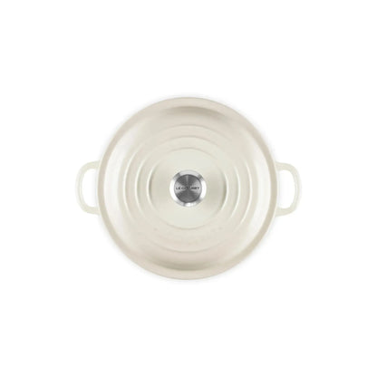 Cocotte Baja Signature 22 cm Meringue Le Creuset-Ollas