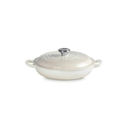 Cocotte Baja Signature 22 cm Meringue Le Creuset-Ollas