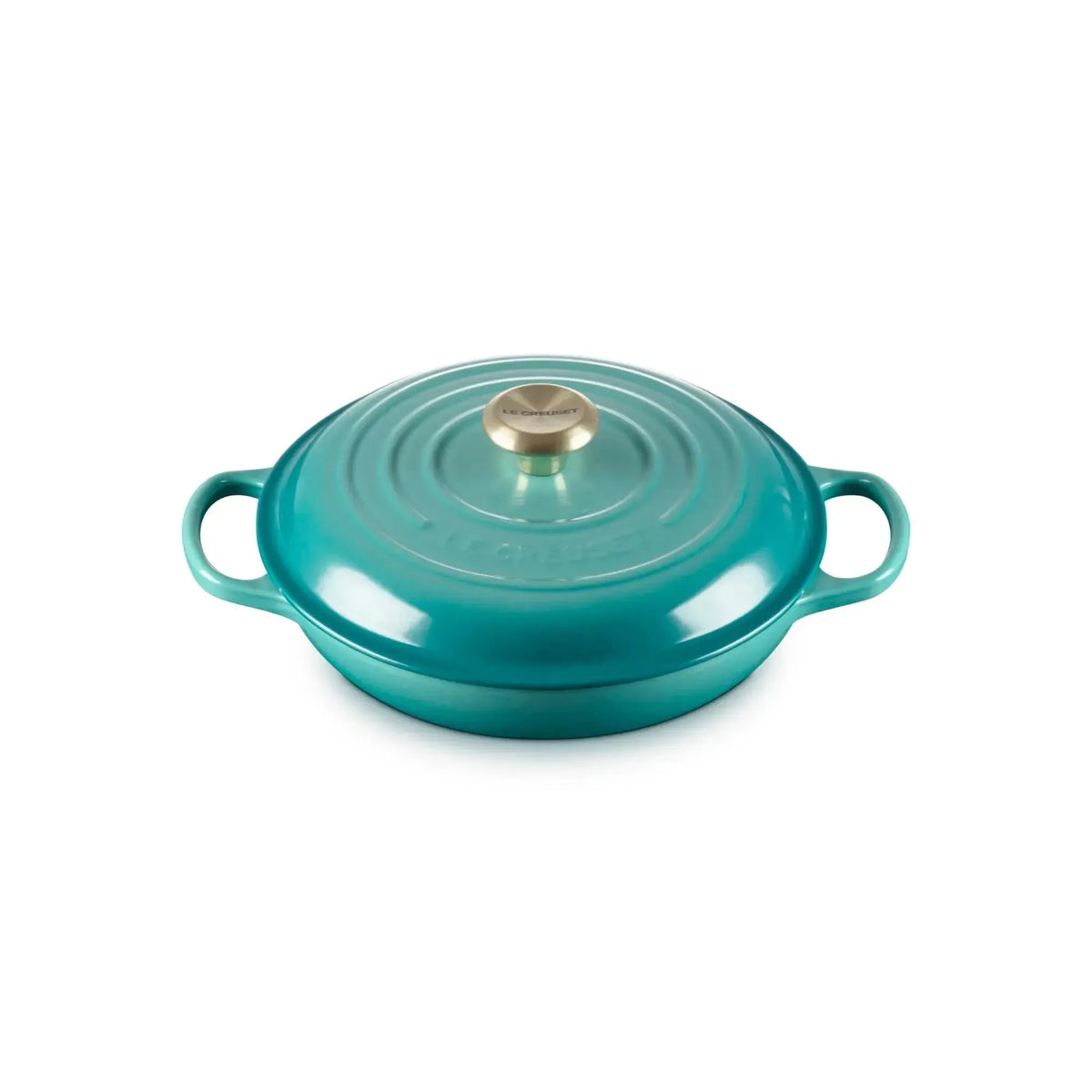 Cocotte Baja Signature 26 cm Bleu Riviera Le Creuset-Ollas