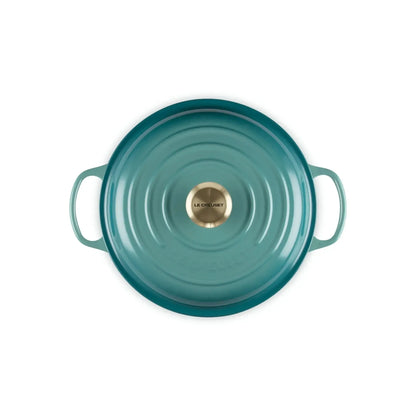 Cocotte Baja Signature 26 cm Bleu Riviera Le Creuset-Ollas