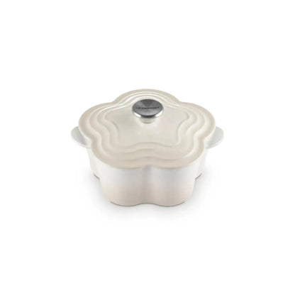 Cocotte Flower 20 cm Meringue Le Creuset-Ollas
