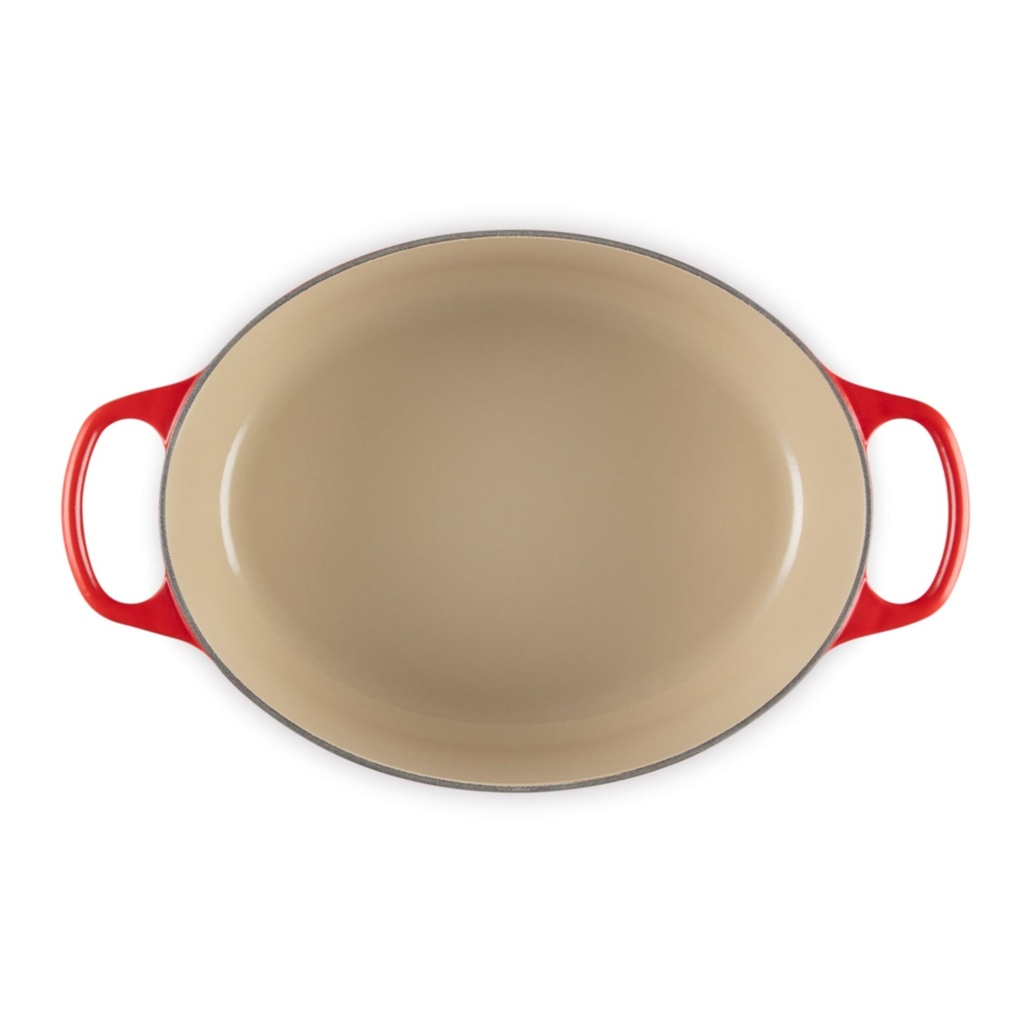 Cocotte Oval Cereza Pomo Acero 29 Cm Le Creuset3#Rojo