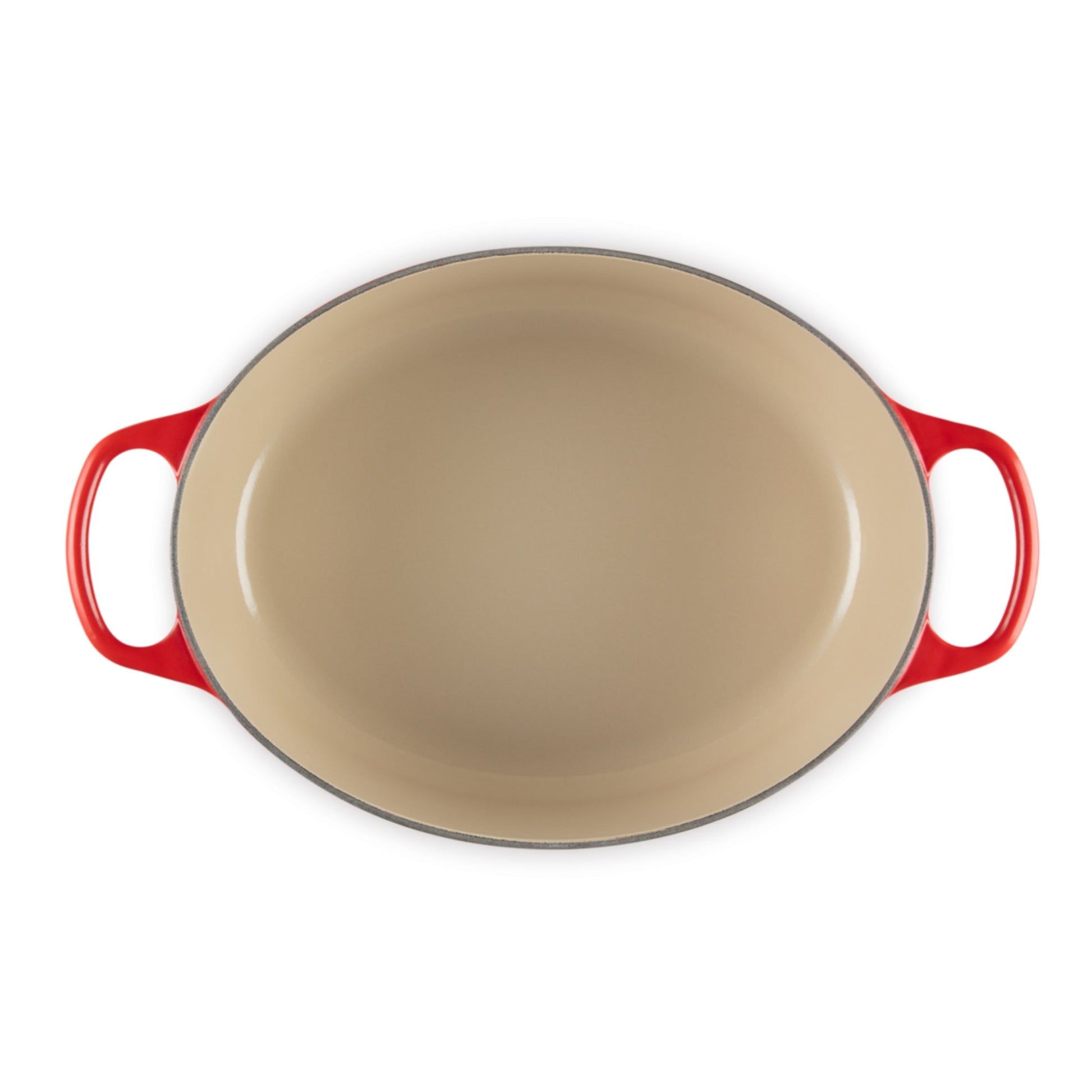 Cocotte Oval Cereza Pomo Acero 29 Cm Le Creuset3#Rojo