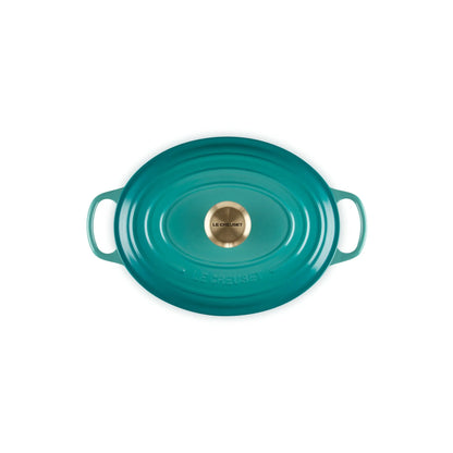 Cocotte Ovalada 29 Cm Bleu Riviera Le Creuset-Ollas