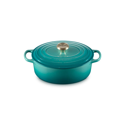 Cocotte Ovalada 29 Cm Bleu Riviera Le Creuset-Ollas