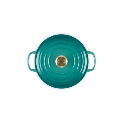Cocotte Redonda 24 Cm Bleu Riviera Le Creuset-Ollas
