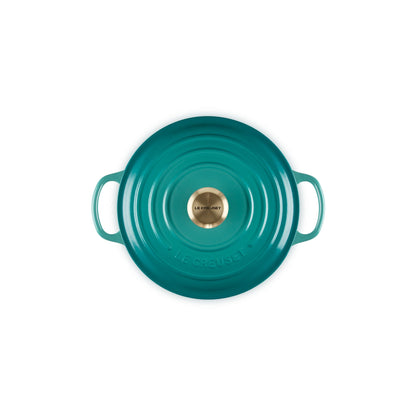 Cocotte Redonda 26 Cm Bleu Riviera Le Creuset-Ollas