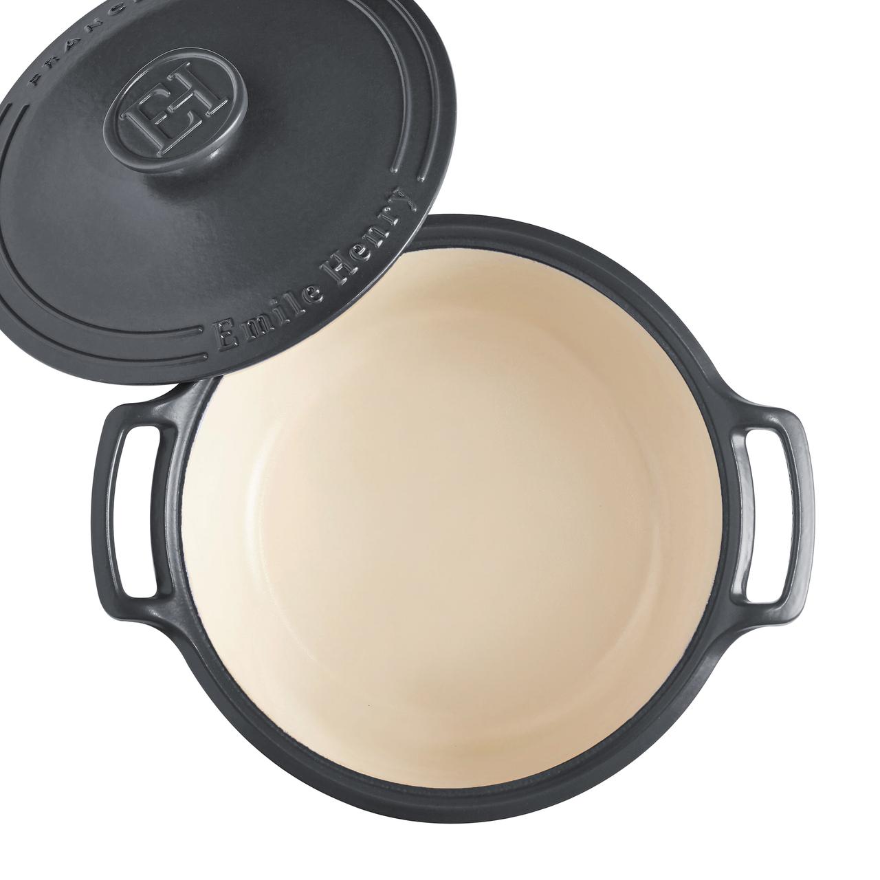 Cocotte Redonda 5L Gris Oscuro Emile Henry2#Gris
