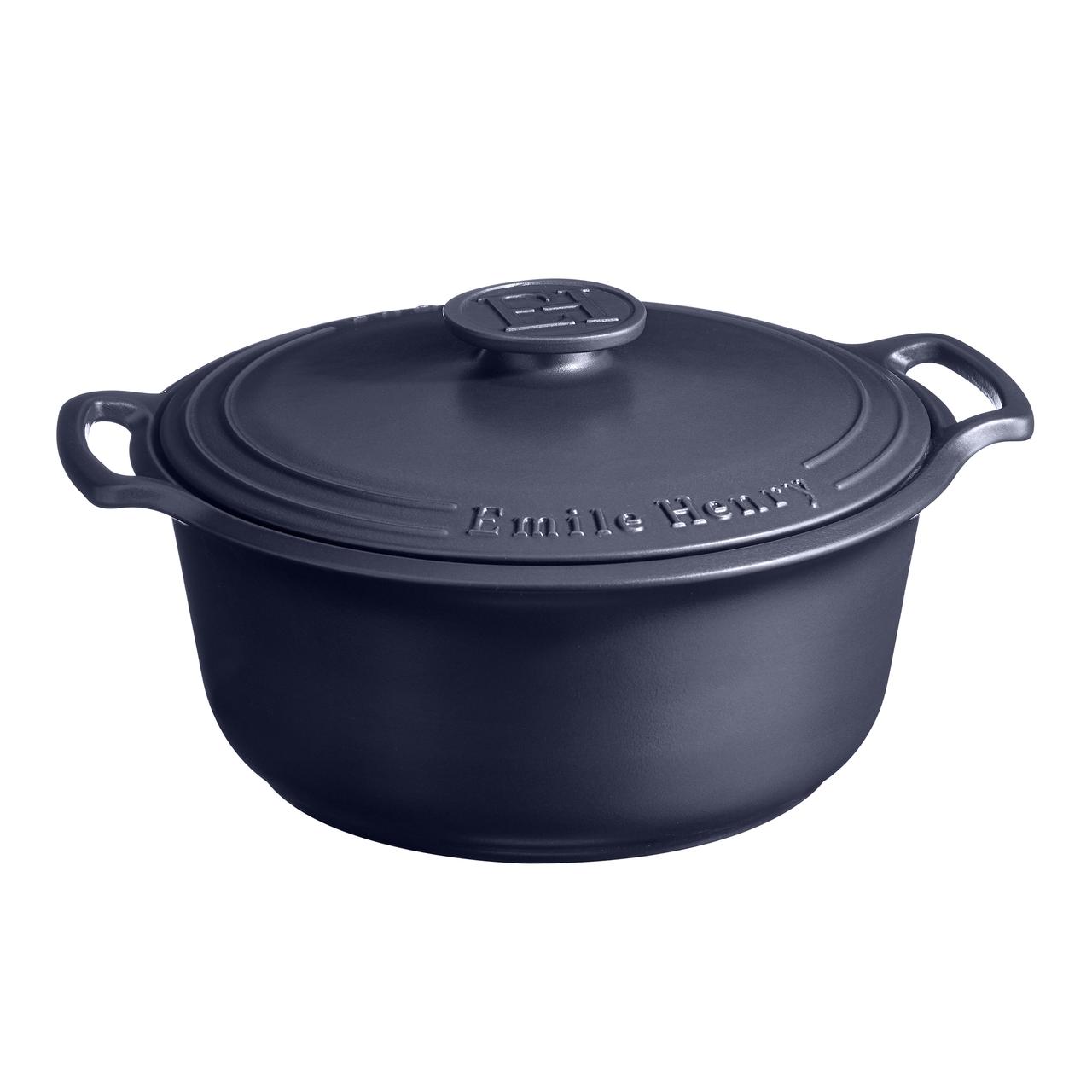 Cocotte Redonda 6L Azul índigo Emile Henry1#Azul