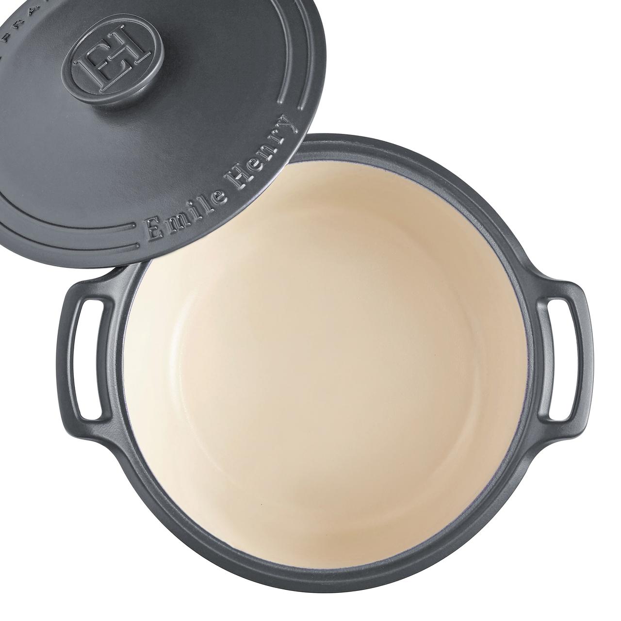Cocotte Redonda 6L Gris Oscuro Emile Henry2#Gris