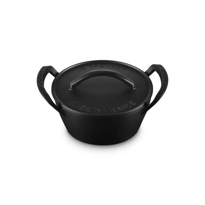 Cocotte Redonda Alpine Outdoor 25 cm Matte Black Le Creuset-Ollas