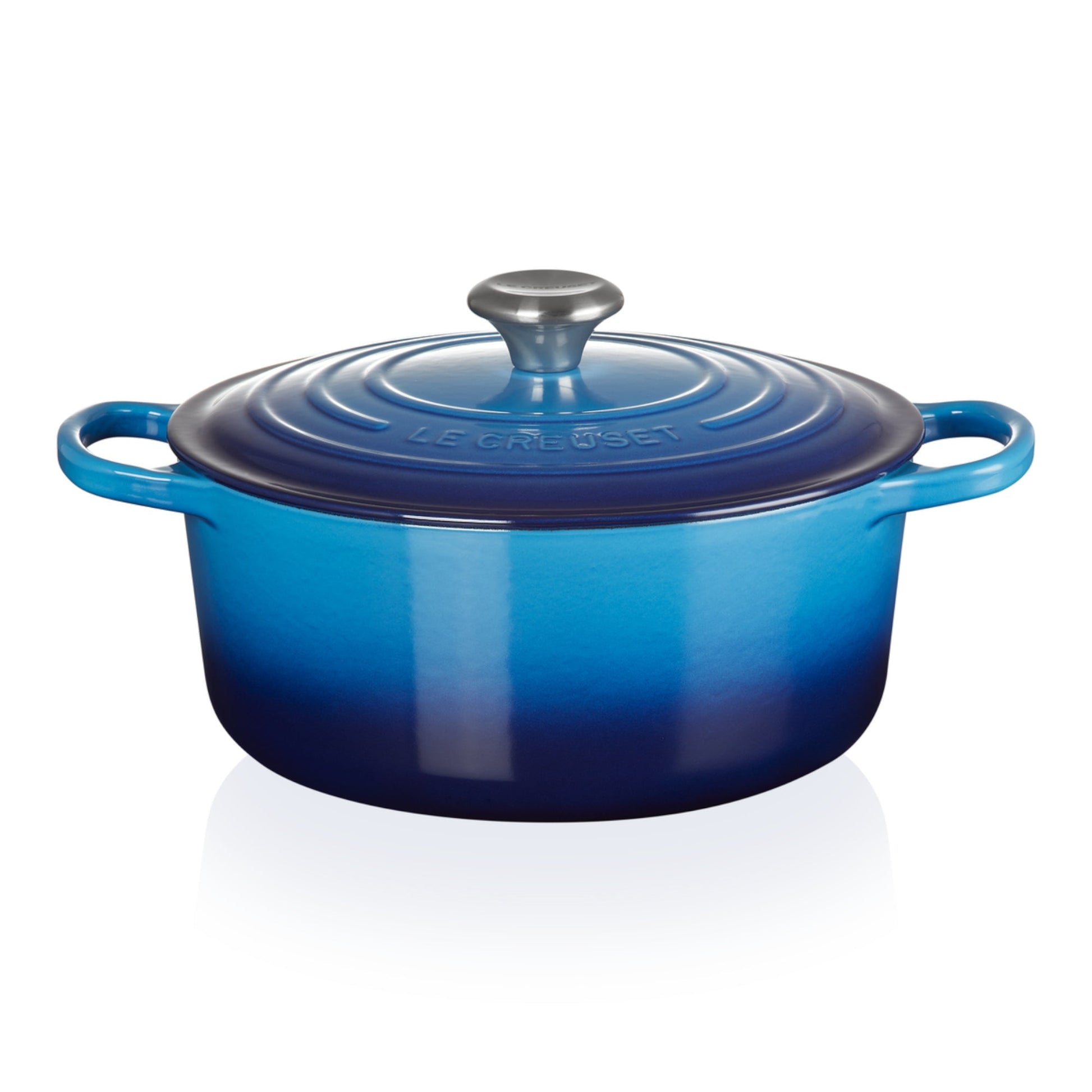 Cocotte Redonda Azure 22 Cm Le Creuset4#Azul