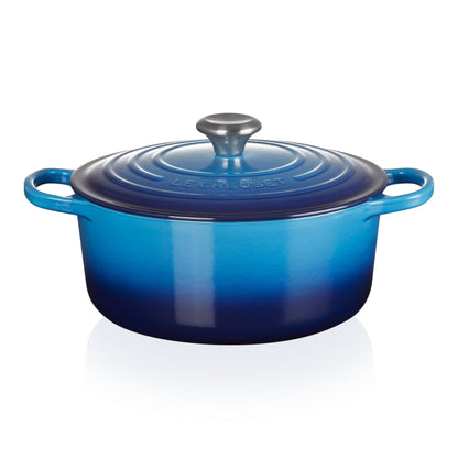 Cocotte Redonda Azure 22 Cm Le Creuset4#Azul