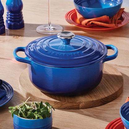 Cocotte Redonda Azure 22 Cm Le Creuset1#Azul