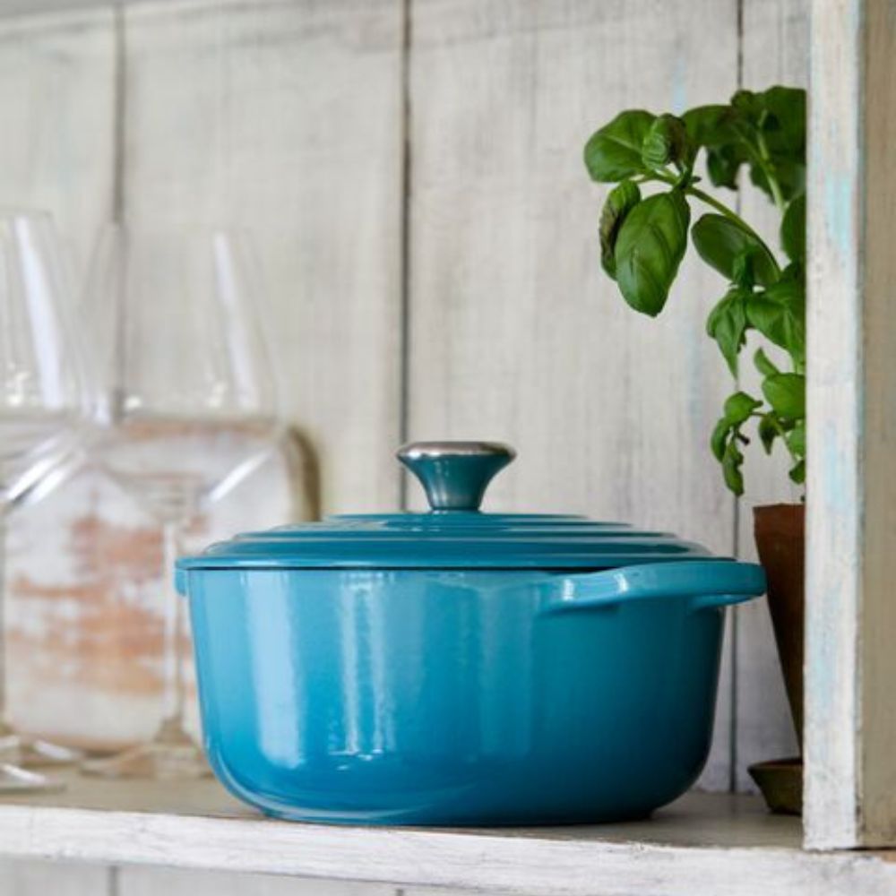 Cocotte Redonda Caribe 20 Cm Le Creuset1#Azul