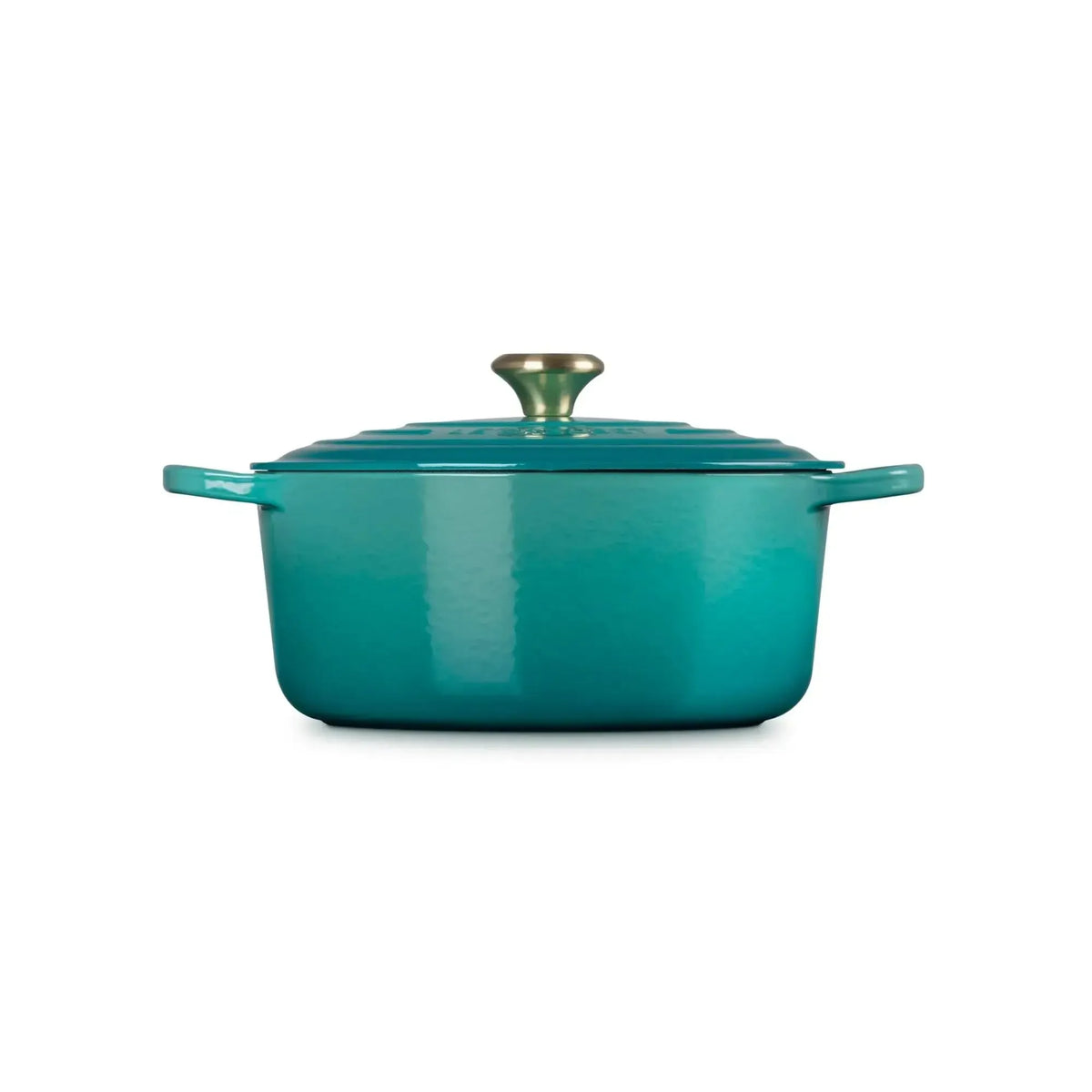 Cocotte Redonda Signature 28 cm Bleu Riviera Le Creuset-Ollas