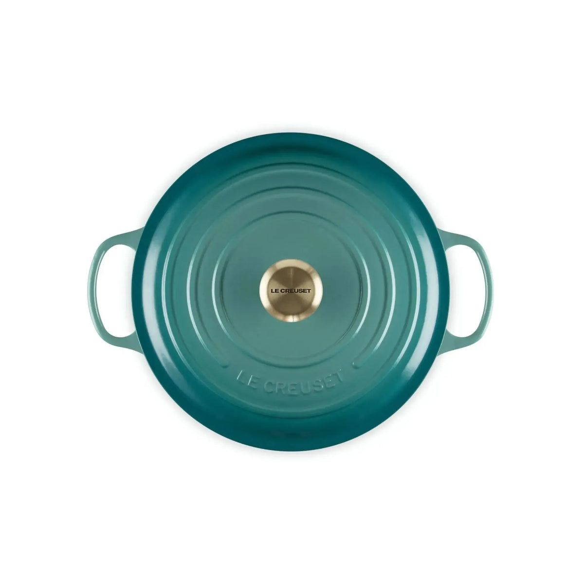 Cocotte Redonda Signature 28 cm Bleu Riviera Le Creuset-Ollas