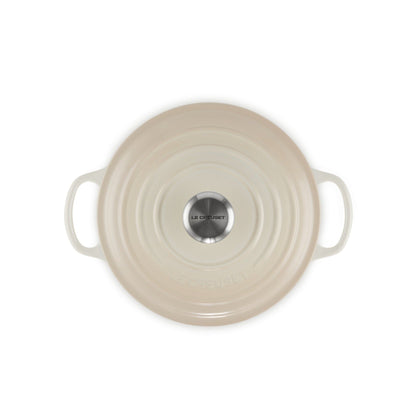 Cocotte Risotto Meringue 24 Cm Le Creuset3#Blanco