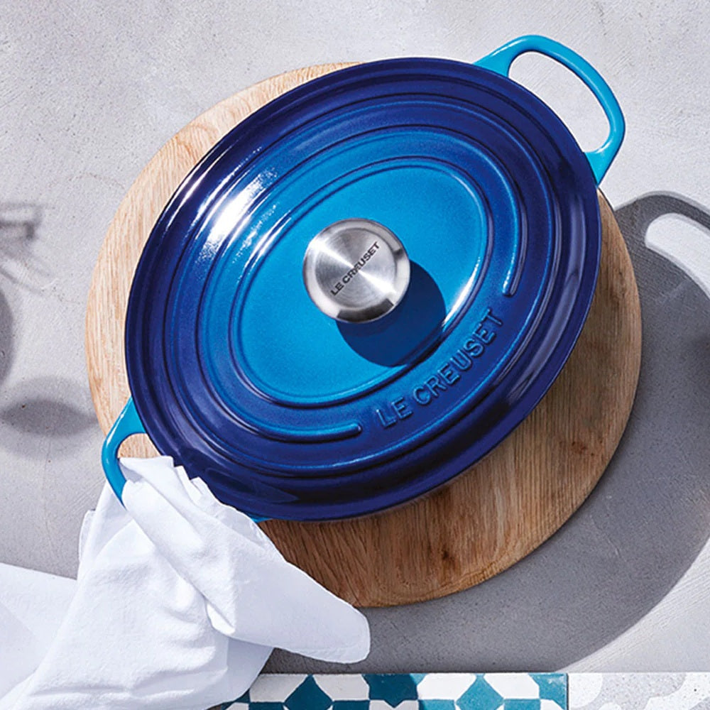 Cocotte Oval Azure 31 Cm Le Creuset1#Azul
