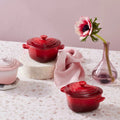 Mini Cocotte Corazón Cereza1#Rojo