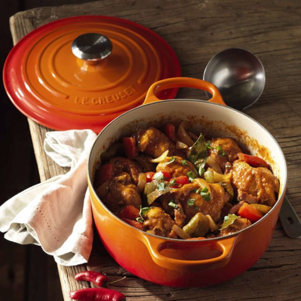 Cocotte Redonda 20 Cm Le Creuset3#Naranjo