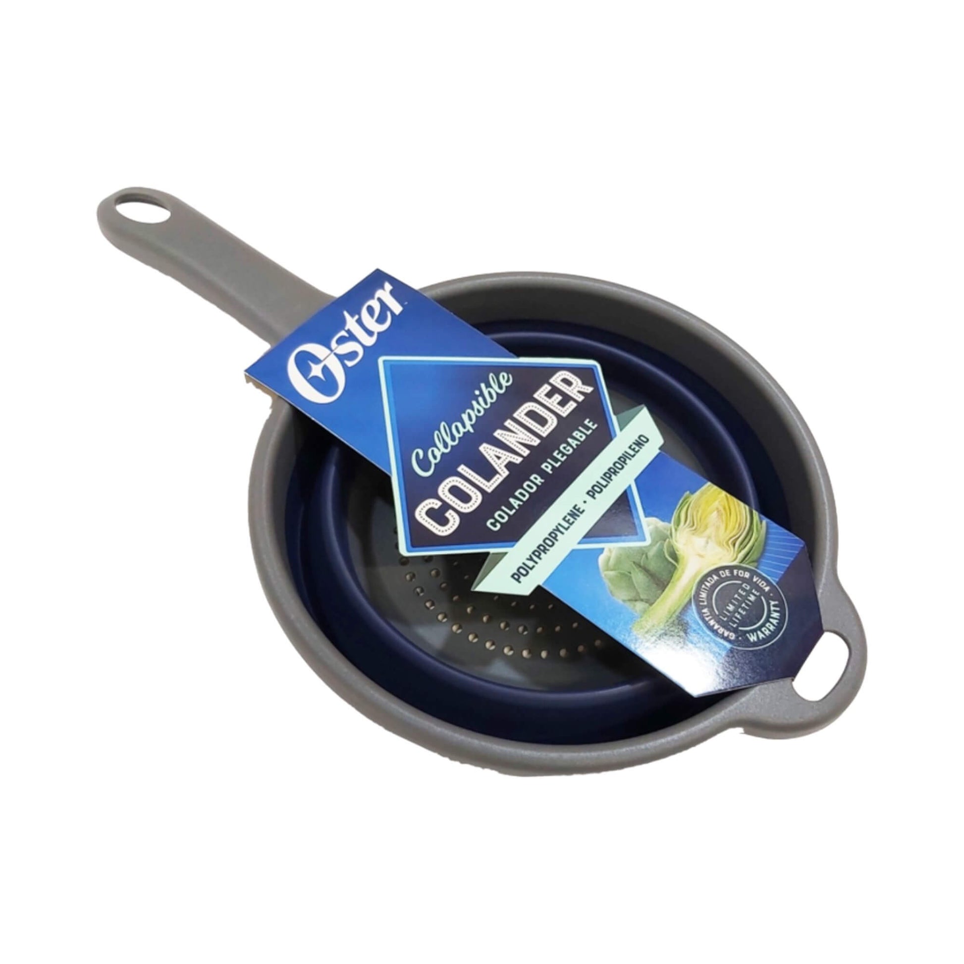 Colador Plegable con Mango Bluemarine 17,8 cm 4#Azul