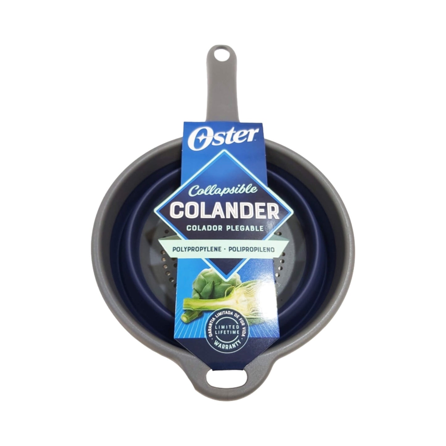 Colador Plegable con Mango Bluemarine 17,8 cm 5#Azul