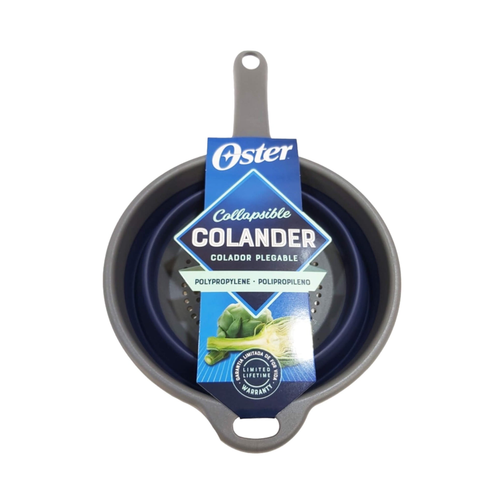 Colador Plegable con Mango Bluemarine 17,8 cm 5#Azul